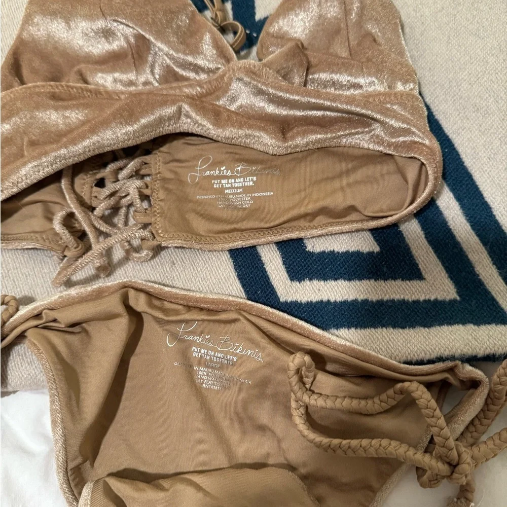 Frankies Gold Velvet bikini 2017